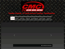 Tablet Screenshot of custommetalcoating.com